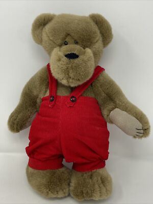 Applause Teddy Bonita Bear Beever Limited Edition Red Overalls | eBay