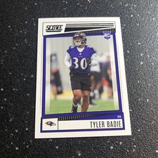 Tyler Badie RC 2022 Panini Score Football #342 NFL Baltimore Ravens RB