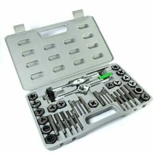 x Set Kit Filiera 40 Pezzi in Cassetta Filiere Maschi e Femmine Filettatura awe