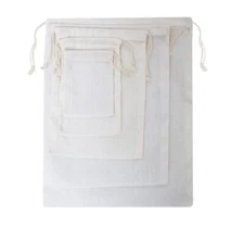Biglotbags - Premium Poly Cotton Double Drawstring Reusable Muslin Bags