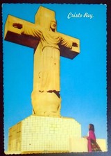 Woman Gazing Upon the Cristo Rey (Christ of the Rockies), Near El Paso, TX