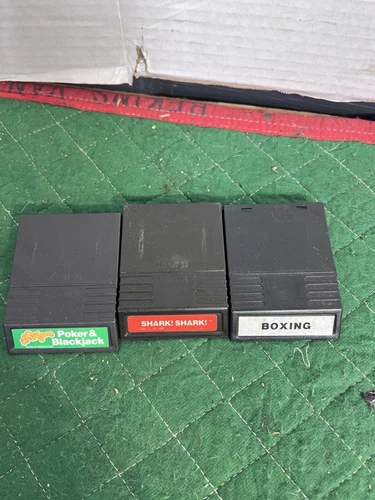 Shark! Shark! Boxing & Poker Blackjack for Mattel Intellivision Cartridge Only