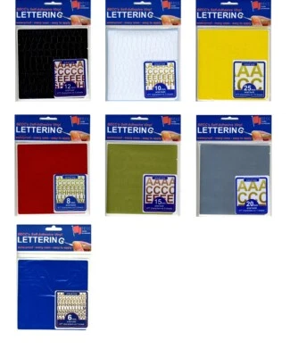 Becc Vinyl Lettering & Numbers Choice of Sizes 2mm - 25mm Various Colours