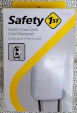 Safety 1st Outlet Cover With Cord Shortener Open Box 