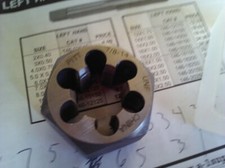 7/8"-14 CARBON STEEL HEXAGONAL RE-THREADING DIE