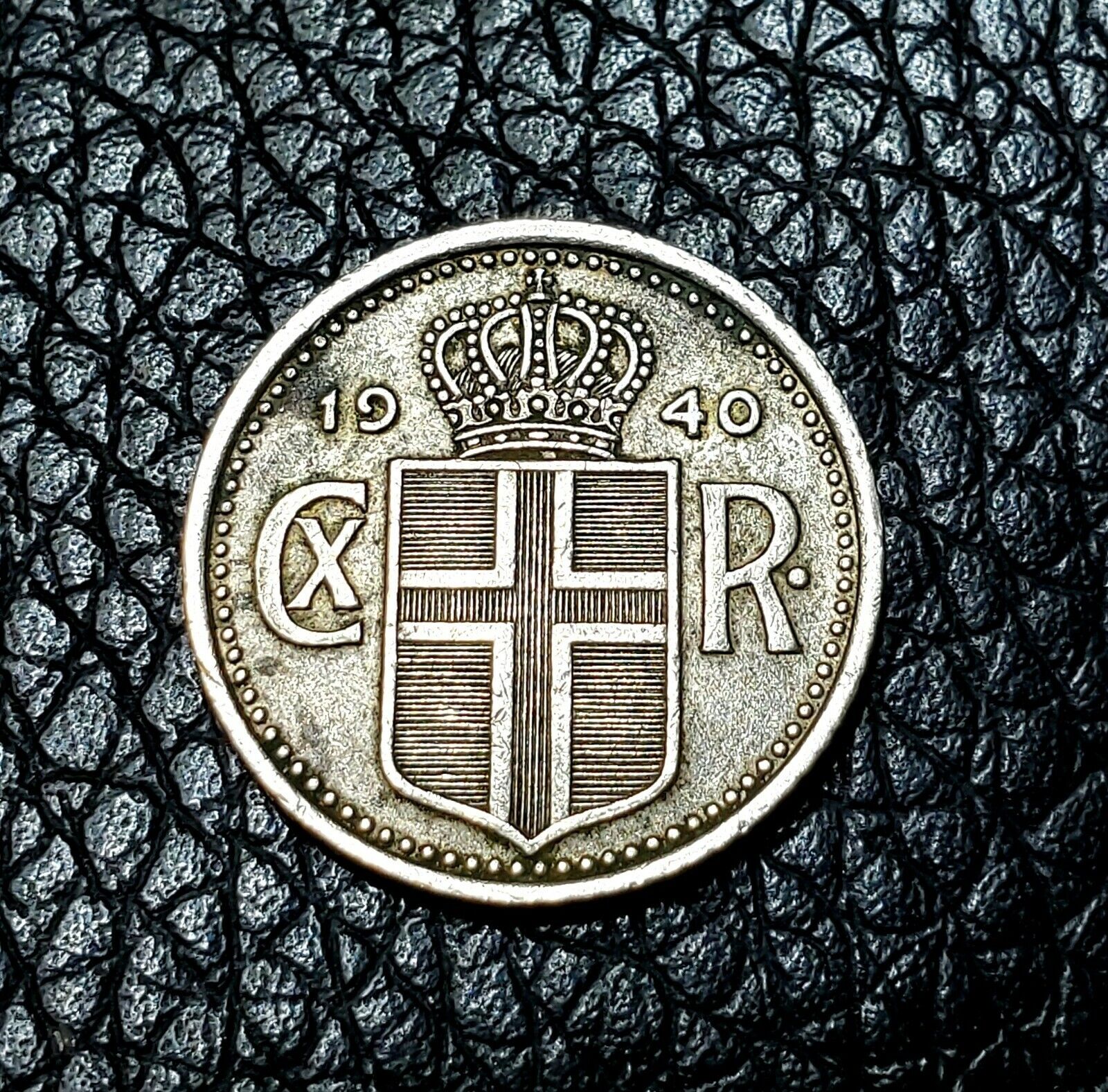 1940 ICELAND 10 AURAR Coin -