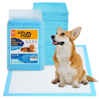 JollyPaw Pet Pee Pads - Strong Absorption& Leak-Proof Pee Pads for Dogs - Pup...