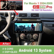 12.3 inch Screen Android Car Radio For Mazda 3 2004-2009 CarPlay Head Unit