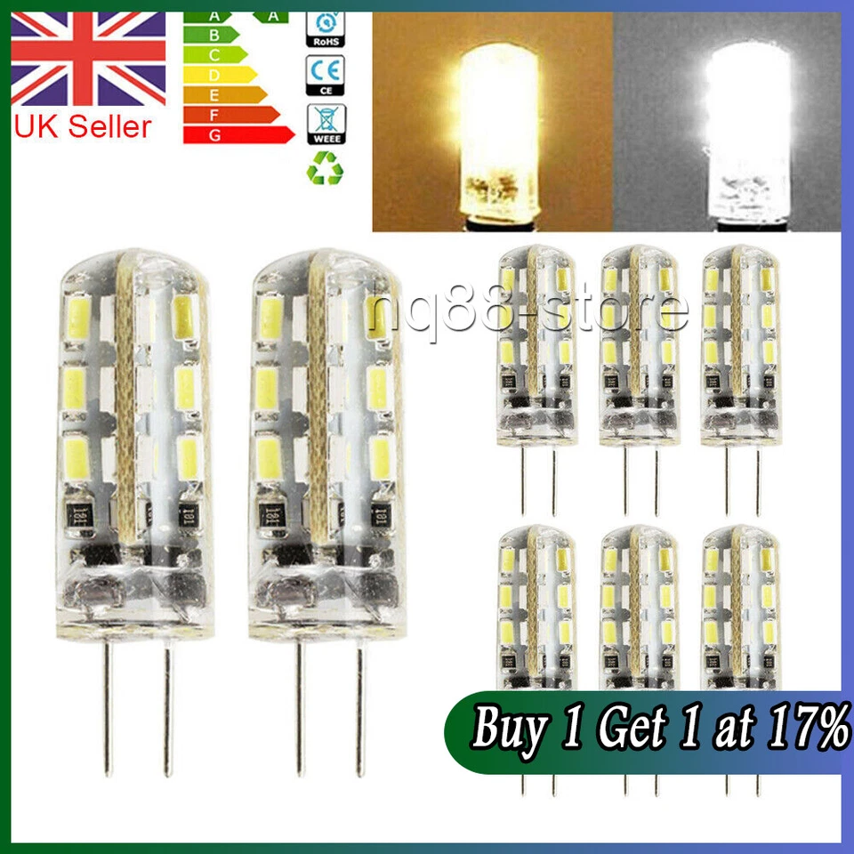 20X G4 1.5W LED Bulbs Capsule Replace Halogen Bulb DC 12V SMD Light Corn Bulb UK