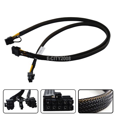 Câble Alimentation PCI-E Dual 8pin (6+2) Pour Serveurs Dell T5820 T5810 T7820