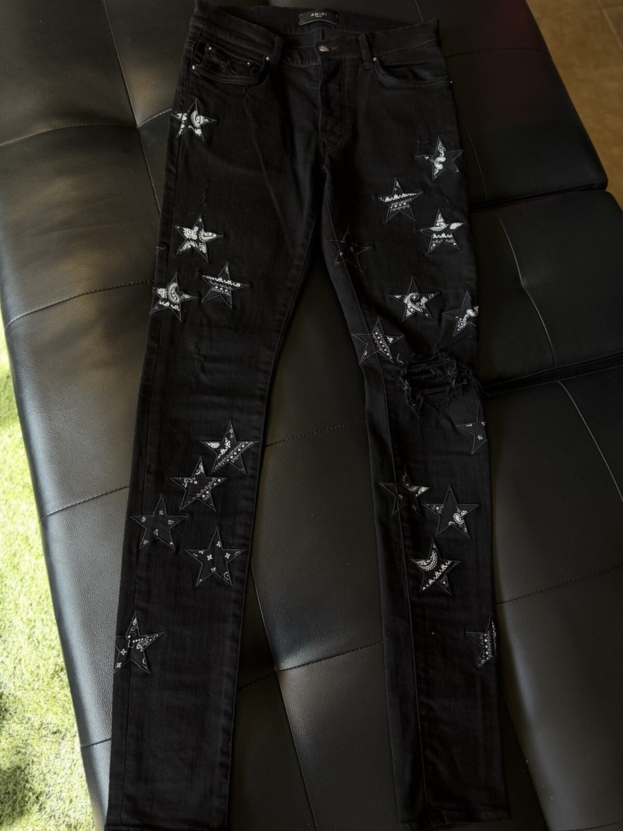 Size 30- Amiri Jeans 100% Authentic Black Star Exlusive Quick