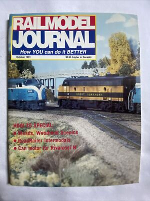 1991 October Railmodel Journal Magazine Scenic Modeling Methods (MH590)