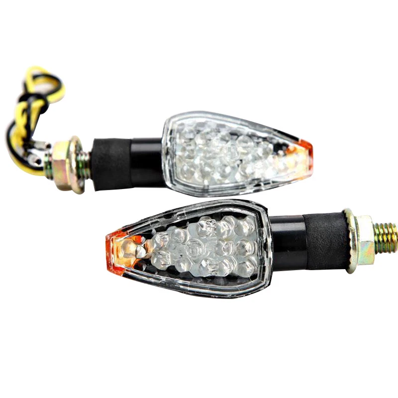 2X 14 LED 12V 1W STREET MOTORCYCLES TURN SIGNALS FLASHER AMBER LIGHT ABS PLASTIC - Image 3 of 4