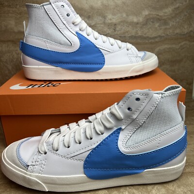 Nike Blazer Mid '77 Jumbo White University Blue Mens Sneakers