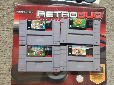 Retro-Bit Retro Duo 8-bit 16-bit Twin Video Games System - Main Image