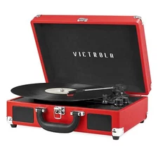 Victrola Journey Bluetooth Portable Suitcase Record Player – with Built-in Sp...
