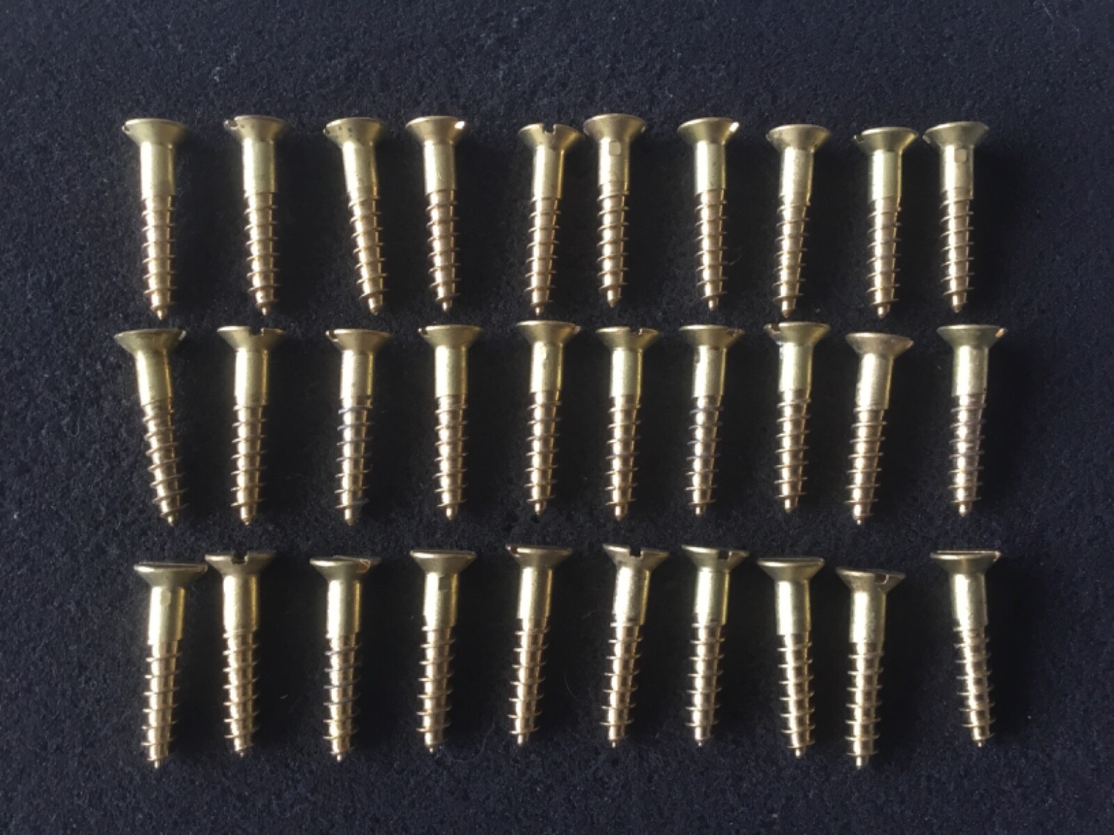 30 Nettlefolds 12 x 1.25” Slotted Brass, Countersunk Wood Screws eBay