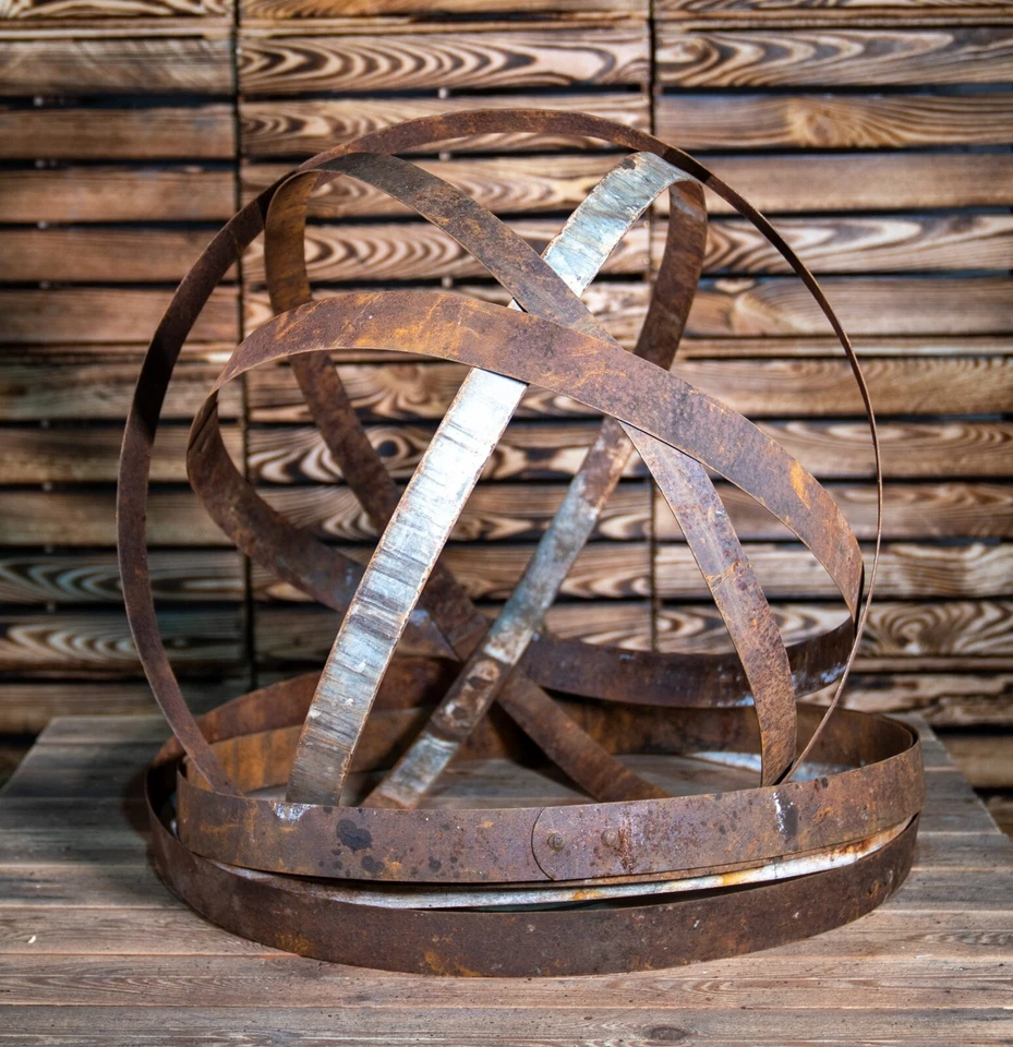 Reclaimed Metal Whisky Wine Barrel Hoops / Bands / Rings - For Garden sculpture - Image 2 of 4