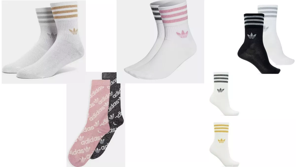 adidas originals 2 pack socks white pink