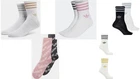 Adidas 2 Pair Of Socks Crew adidas Glitter size From 4-6- 6-8 8-10 UNISEX 2 pack