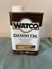 Watco Danish Oil Finish Natural Pint Stains Seals Protects