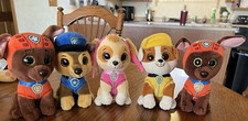 Paw Patrol Ty Plush stuffed, Set Chase, Zuma , Skye, Rubble 2017/2019 lot
