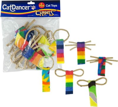 CAT DANCER Products Cat Chaser with Colorful Fleece, Interective Toy for Exer...