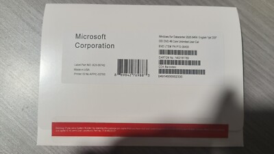 New Microsoft Windows Server 2025 Datacentre 48 Core unlimited User CALs DVD&KEY