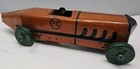 Vintage Marx Tin Litho Wind Up Boat Tail Race Car with Driver 1930's  