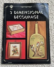 1970 3 Dimensional Decoupage Magazine- Craft Course Publishers
