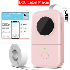 Phomemo D30 Bluetooth Thermal Label Maker Inkless Printer Handheld Small Labeler