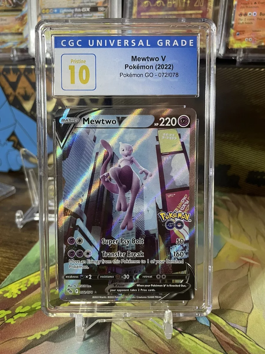 Mewtwo V 072/078 - Pokemon Go - Alternate Art - Ultra Rare Card