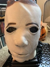 Michael Myers Mask Paper Magic Molded Hair 2011 Halloween 4 New