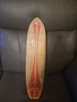 Vintage nash goofy foot wooden sidewalk surfboard skateboard