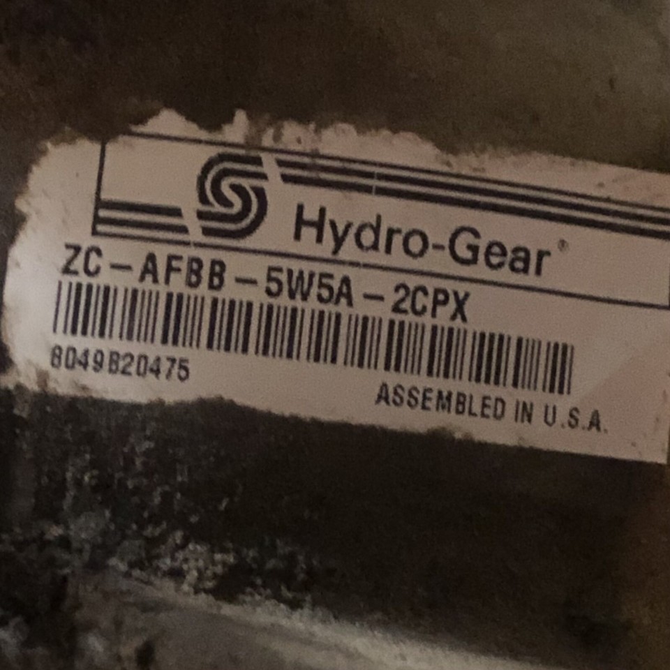 Toro TimeCutter Z4200 HydroGear ZCAFBB5W5A2CPX Right Transaxle eBay