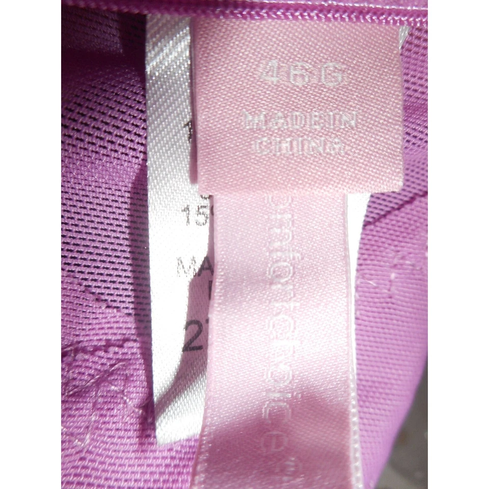 NIB Purple Lilac Front Close Wireless Posture Bra Lace 46G Woman Within - Image 3 of 4