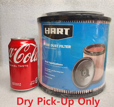 Hart 5-16 Gallon FINE DUST VACUUM CARTRIDGE FILTER VCFF 3701 Hart Most Shop-Vac