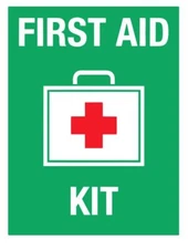 First Aid Kit Safety Sign Sticker Decal Label D7379