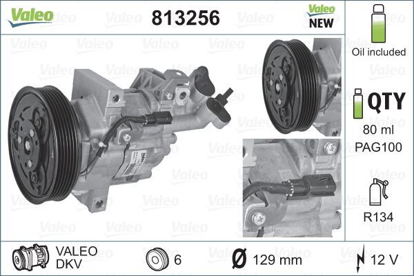 Compresseur climatisation Valeo 813256 contre les pannes d'air froid en voiture