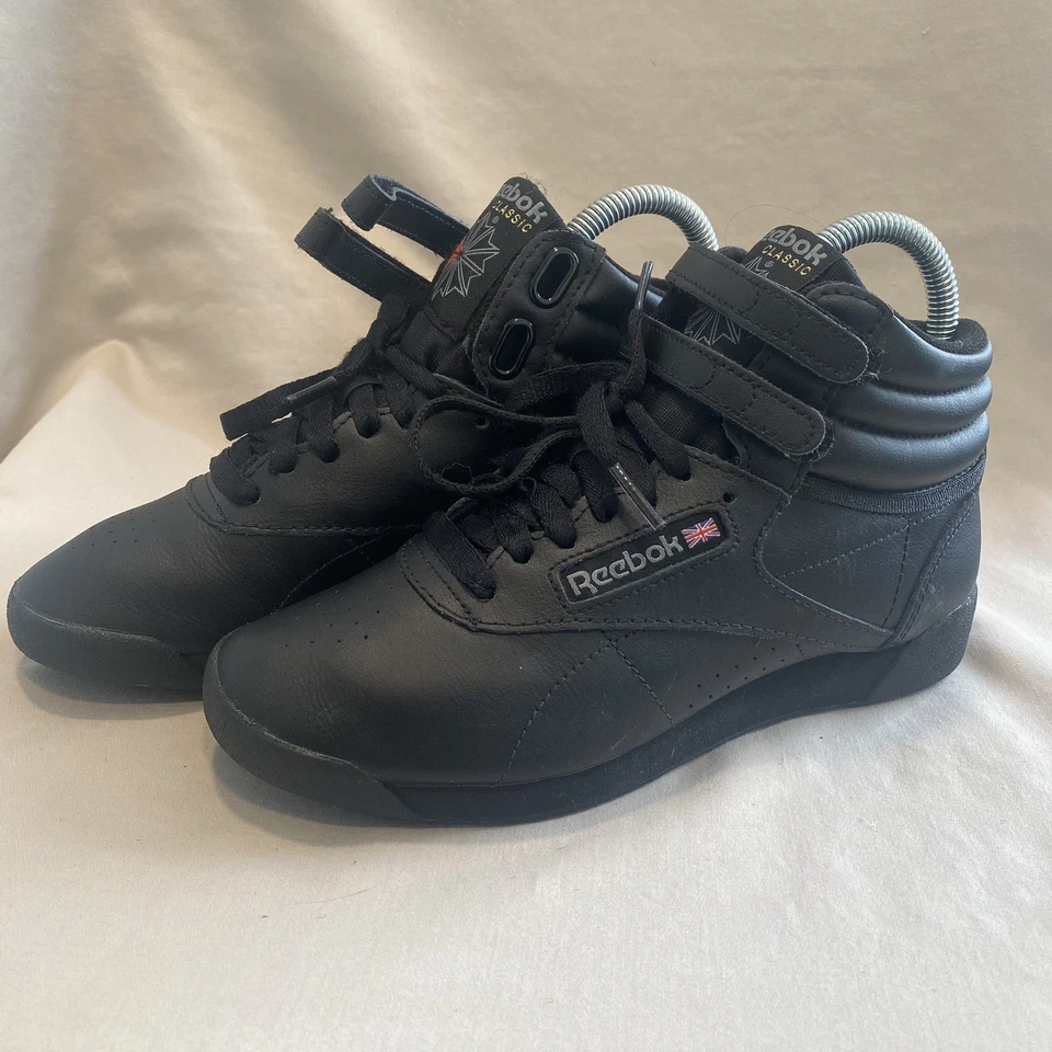 Reebok Classic Freestyle Hi Shoes Black High Tops  Sneakers Women’s Size 5.5 - Image 4 of 4