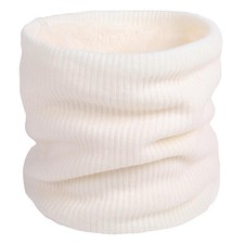 I Kua Fly Thermal Snoods for Men Women Fleece Neck One Size, Knitted White 