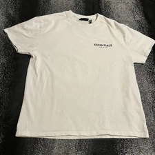 Mens small Fear of God Essentials Cherry Blossom Photo Series T-Shirt in white