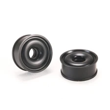 PN Racing Machine Delrin Cut 8.5x20mm Flanged Rim F0 2pcs Black Mini-Z #MR2088F0