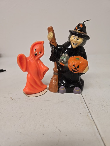 Paar Vintage Halloween Kerzen Gurley - Bild 1 von 9