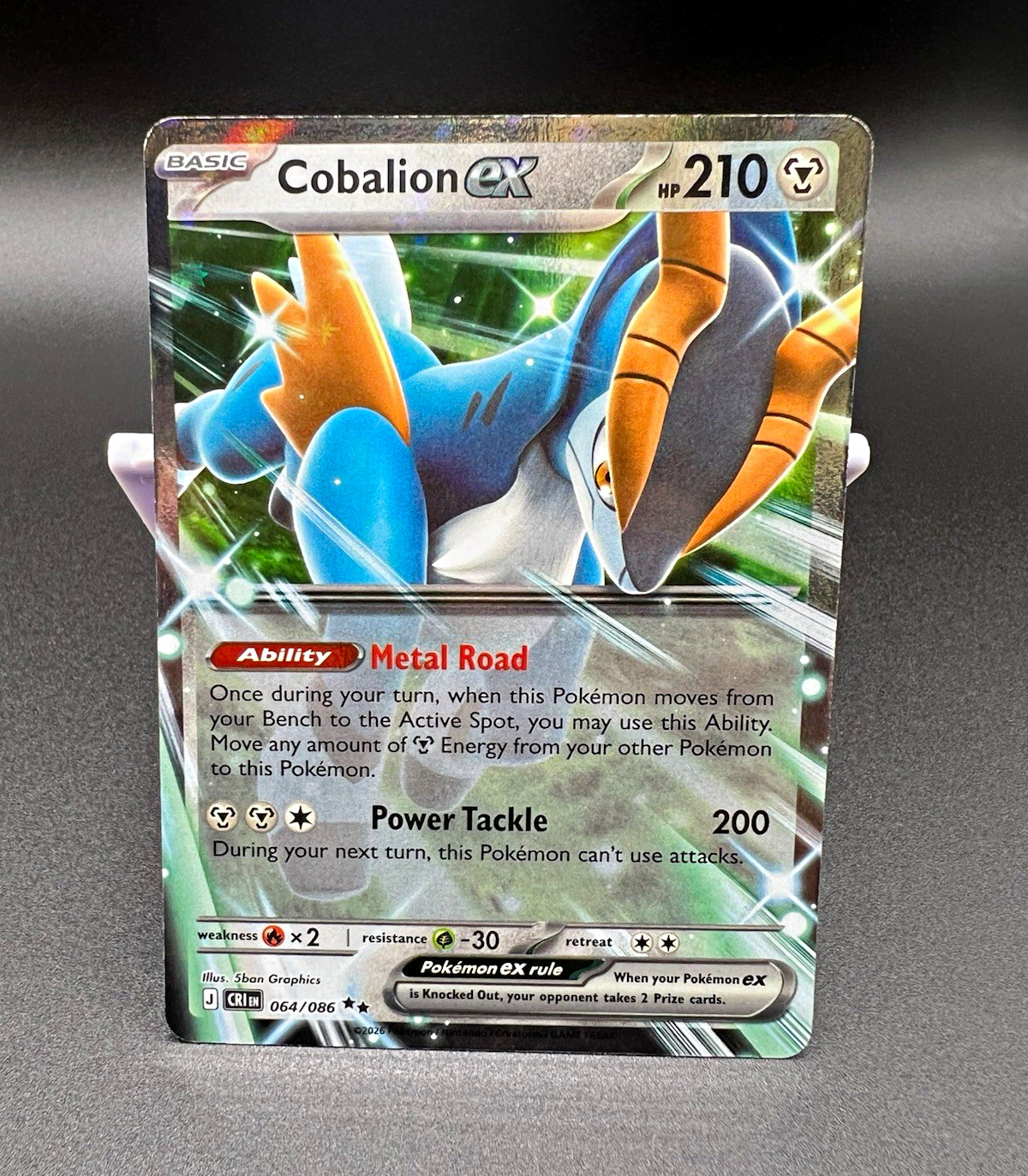 Pokemon TCG Cobalion EX 064/086