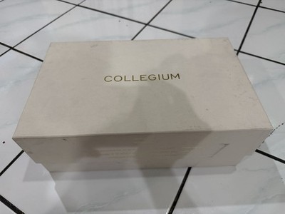 Collegium Men s Low Top Lace-Up Sneakers Blue Suede White Laces New w/ Box