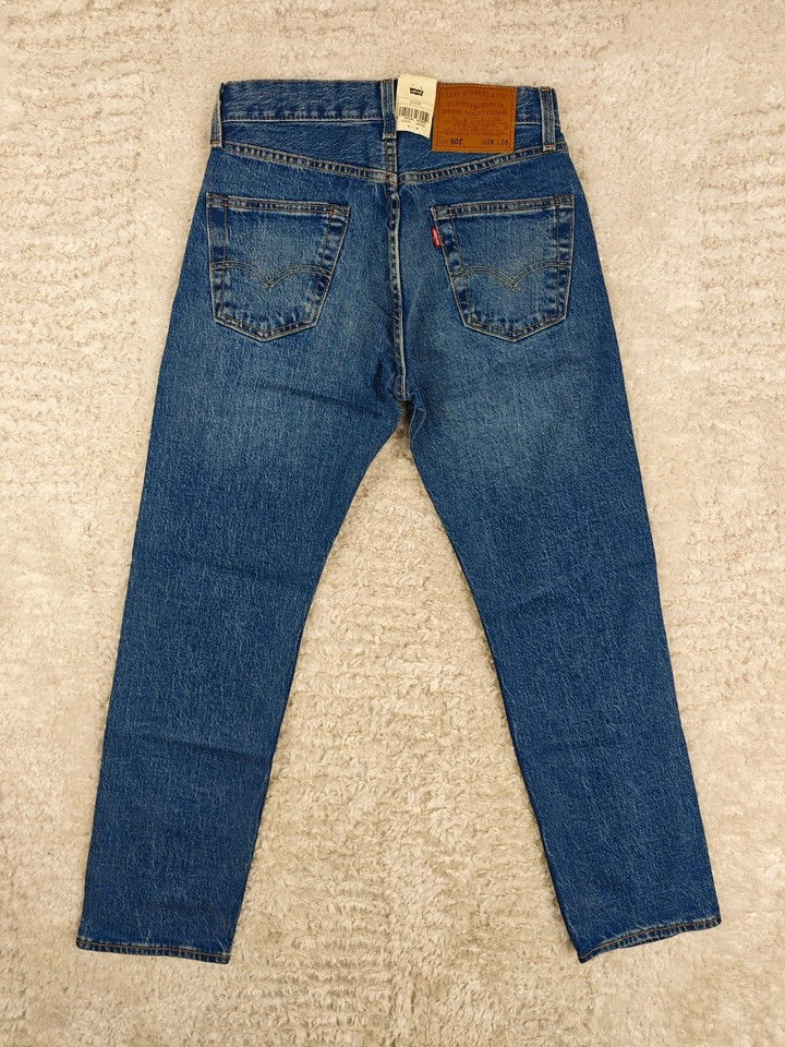 LEVI'S – Jean 501 Bleu – Taille W26L28 et W26L30 – 36 FR – Homme / Femme - Photo 1/4