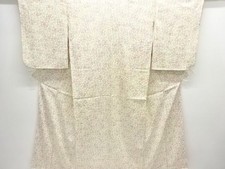 Kimono Flower Pattern Fine Design Silk Used Traditional Wear