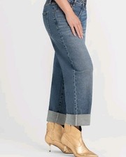 Jessica Simpson Studded Zinnia Wideleg Boyfriend Jeans NWT size 12