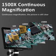 1-DM12 Digital Soldering Microscope 1500X 10.1 Inch IPS Screen Photo/Video
